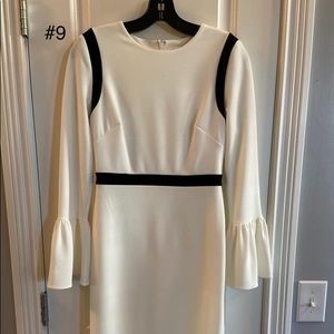 Calvin Klein White Bell Sleeve Dress